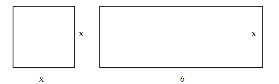  Solve the problem. -Find a polynomial for the sum of the areas of these rectangles.   A)   7 x^{2}  B)   x^{2}+6 x  C)   7 x  D)   x^{2}+6 x+1