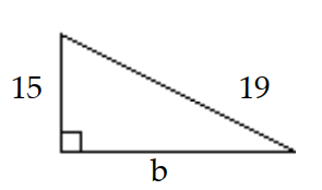  Find the length of the third side of the right triangle. Where appropriate, give both an exact answer and an approximation to three decimal places. -  A)   \sqrt{4} \approx 2.000  B)   \sqrt{136} \approx 11.662  C)   \sqrt{136}=68.0  D)   \sqrt{586} \approx 24.207