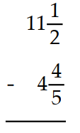  Subtract. Write a mixed numeral for the answer. -  A)  7 B)   7 \frac{7}{10}  C)   6 \frac{17}{10}  D)   6 \frac{7}{10}
