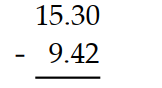 Subtract. -  A)  6.88 B)  5.62 C)  6.98 D)  5.88