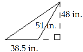  Find the area. -  A)  1848 in.  { }^{2}  B)   1152 \mathrm{in.}{ }^{2}  C)  924 in.2 D)   1224 \mathrm{in.}{ }^{2}