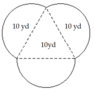  Find the perimeter. Use 3.14 for  \pi . -  A)   61.4 \mathrm{yd}  B)   47.1 \mathrm{yd}  C)   82.8 \mathrm{yd}  D)   31.4 \mathrm{yd}