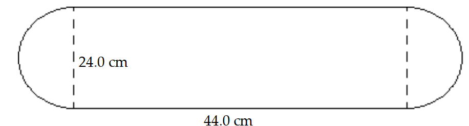  Find the area of the figure. Use 3.14 for  \pi . -  A)   1131.36 \mathrm{~cm}^{2}  B)   1282.08 \mathrm{~cm}^{2}  C)   1508.16 \mathrm{~cm}^{2}  D)  Not enough data 
