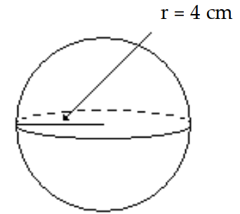  Find the volume of the sphere. Use 3.14 or  \frac{22}{7}  for  \pi  as indicated. -Use 3.14 for  \pi .   A)   66.987 \mathrm{~cm}^{3}  B)   2143.573 \mathrm{~cm}^{3}  C)   267.947 \mathrm{~cm}^{3}  D)   150.72 \mathrm{~cm}^{3}