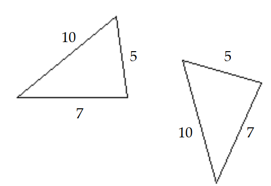 Determine whether the pair of triangles is congruent by the SAS property. - 