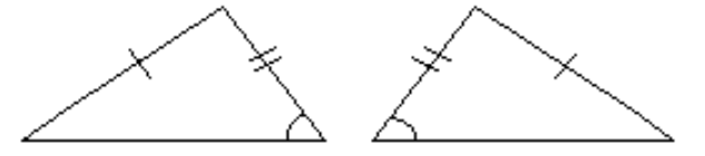 Determine whether the pair of triangles is congruent by the SAS property. - 