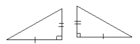 Determine whether the pair of triangles is congruent by the SSS property. - 