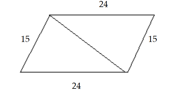 Determine whether the pair of triangles is congruent by the SSS property. - 