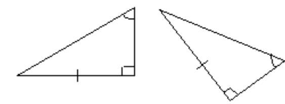 Determine whether the pair of triangles is congruent by the ASA property. - 
