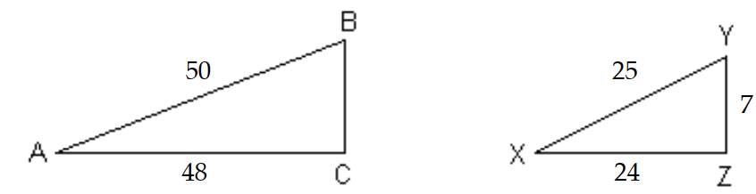  Find the missing length. -If  \triangle \mathrm{ABC} \sim \triangle \mathrm{XYZ} , find  B C .   A)  10 B)  21 C)  7 D)  14 
