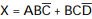 is in the form of a sum- of- products expression.