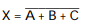 <strong>The expression for a 3- input NOR gate is _________.</strong> A) X = A/B/C B) X = A · B · C C) D)