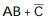 <strong>According to DeMorgan's theorem, equals _________ .</strong> A) B) C) (A + B)C D)