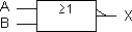 <strong>The symbol below represents a(n) _________. </strong> A) inverter B) NOR gate C) Exclusive- NOR gate D) NAND gate