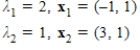 <strong>Find the eigenvalues and corresponding eigenvectors for the matrix .</strong> A) B) C) D) E)