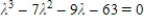 <strong>Find the characteristic equation of the matrix .</strong> A) B) C) D) E)