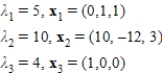 <strong>Find the eigenvalues and corresponding eigenvectors for the matrix if the characteristic equation of the matrix is if the characteristic equation of the matrix is .</strong> A) B) C) D) E)