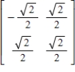 The matrix is orthogonal.