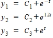 <strong>Solve the system of first-order linear differential equations given below. </strong> A) B) C) D) E)