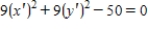 <strong>Use the Principal Axes Theorem to perform a rotation of axes to eliminate the xy-term in the quadratic equation . Identify the resulting rotated conic and give its equation in the new coordinate system.</strong> A) Ellipse; B) Hyperbola; C) Ellipse; D) Hyperbola; E) Ellipse;