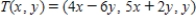 <strong>Use the standard matrix for the linear transformation defined by to find the image of the vector .</strong> A) B) C) D) E)