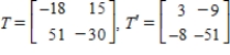 <strong>Find the standard matrices for and where , and , .</strong> A) B) C) D) E)
