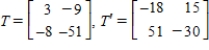<strong>Find the standard matrices for and where , and , .</strong> A) B) C) D) E)