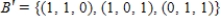 <strong>Find the matrix A' for T relative to the basis . , </strong> A) B) C) D) E)