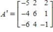 <strong>Find the matrix A' for T relative to the basis . , </strong> A) B) C) D) E)
