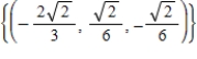 Use the Gram-Schmidt process to change the basis   into an orthonormal basis for the subspace of R<sup>3</sup> spanned by the vector   . A)     B)     C)     D)    E)    