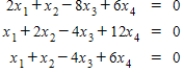 Find an orthonormal basis for the solution space of the following homogeneous system of linear equations.   A)    B)     C)     D)    E)   