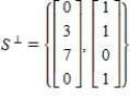 Which of the following is a description of the orthogonal complement of    A)     B)     C)     D)    E)   