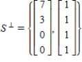 Which of the following is a description of the orthogonal complement of    A)     B)     C)     D)    E)   