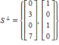 Which of the following is a description of the orthogonal complement of    A)     B)     C)     D)    E)   