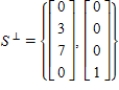 Which of the following is a description of the orthogonal complement of    A)     B)     C)     D)    E)   