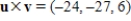 Find the cross product   of the vectors   ,   . A)     B)     C)     D)     E)    