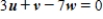 Provided   and   , find w such that   . A)     B)    C)     D)     E)    