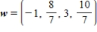 Provided   and   , find w such that   . A)     B)    C)     D)     E)    