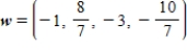 Provided   and   , find w such that   . A)     B)    C)     D)     E)    