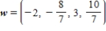 Provided   and   , find w such that   . A)     B)    C)     D)     E)    