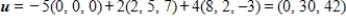 Determine whether   is a basis for   . If it is, write   as a linear combination of the vectors in S.? A)  S is a basis for   and   B)  S is a basis for   and ?   C)  S is a basis for   and   D)  S is a basis for   and   E)  S is not a basis for  