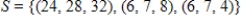 Find a basis for the subspace of   spanned by   . A)     B)     C)    D)     E)    