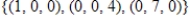 Find a basis for the subspace of   spanned by   . A)     B)     C)    D)     E)    