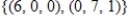 Find a basis for the subspace of   spanned by   . A)     B)     C)    D)     E)    