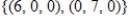 Find a basis for the subspace of   spanned by   . A)     B)     C)    D)     E)    