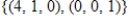 Find a basis for and the dimension of the solution space of   .   A)    , dim = 1 B)    , dim = 3 C)     , dim = 1 D)    ? , dim = 2 E)     , dim = 3