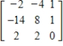 Find the transition matrix from   to   . A)     B)     C)     D)     E)    