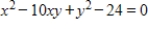 Perform a rotation of axes to eliminate the xy-term, and sketch the graph of the conic defined by the function below.    A)     B)     C)     D)     E)     
