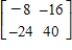 <strong>Find the inverse of the matrix </strong> A) B) C) D) E)