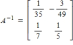 <strong>Given matrix . Find A<sup>-1</sup> the inverse matrix.</strong> A) B) C) D) E)